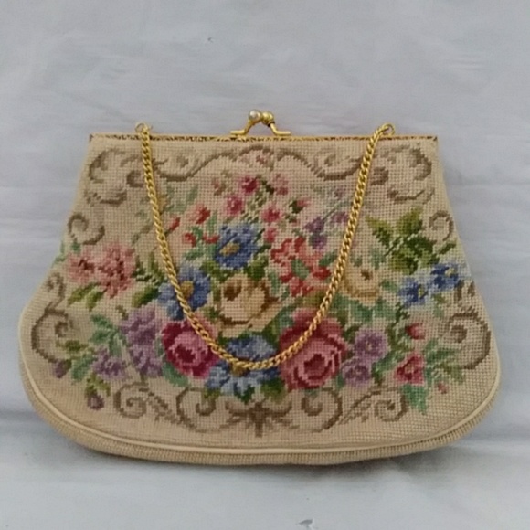 Vintage Tapestry Bag 1950's